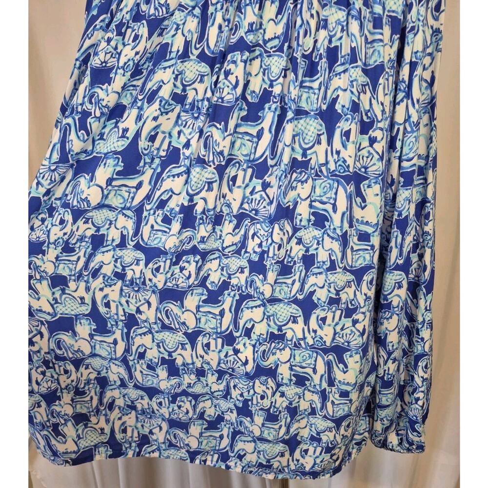 Lilly Pulitzer Dawn Blue Cotton Top XL - Picture 9 of 10
